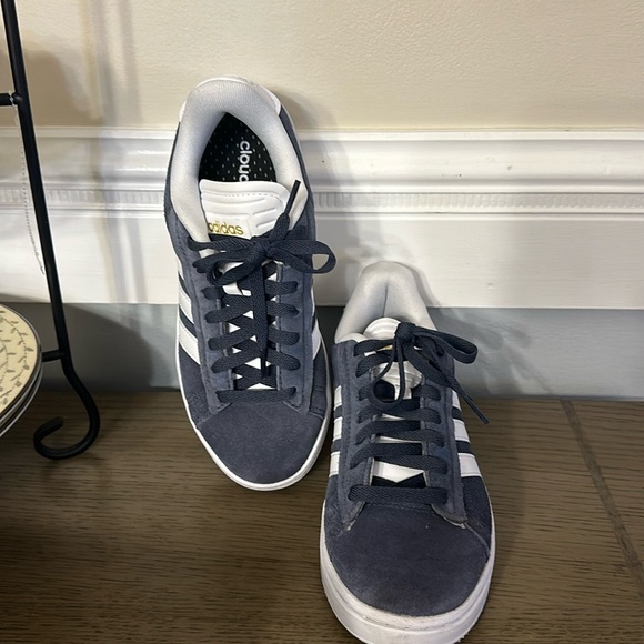 Adidas Grand Court Alpha Sneaker Blue Suede - Picture 2 of 10